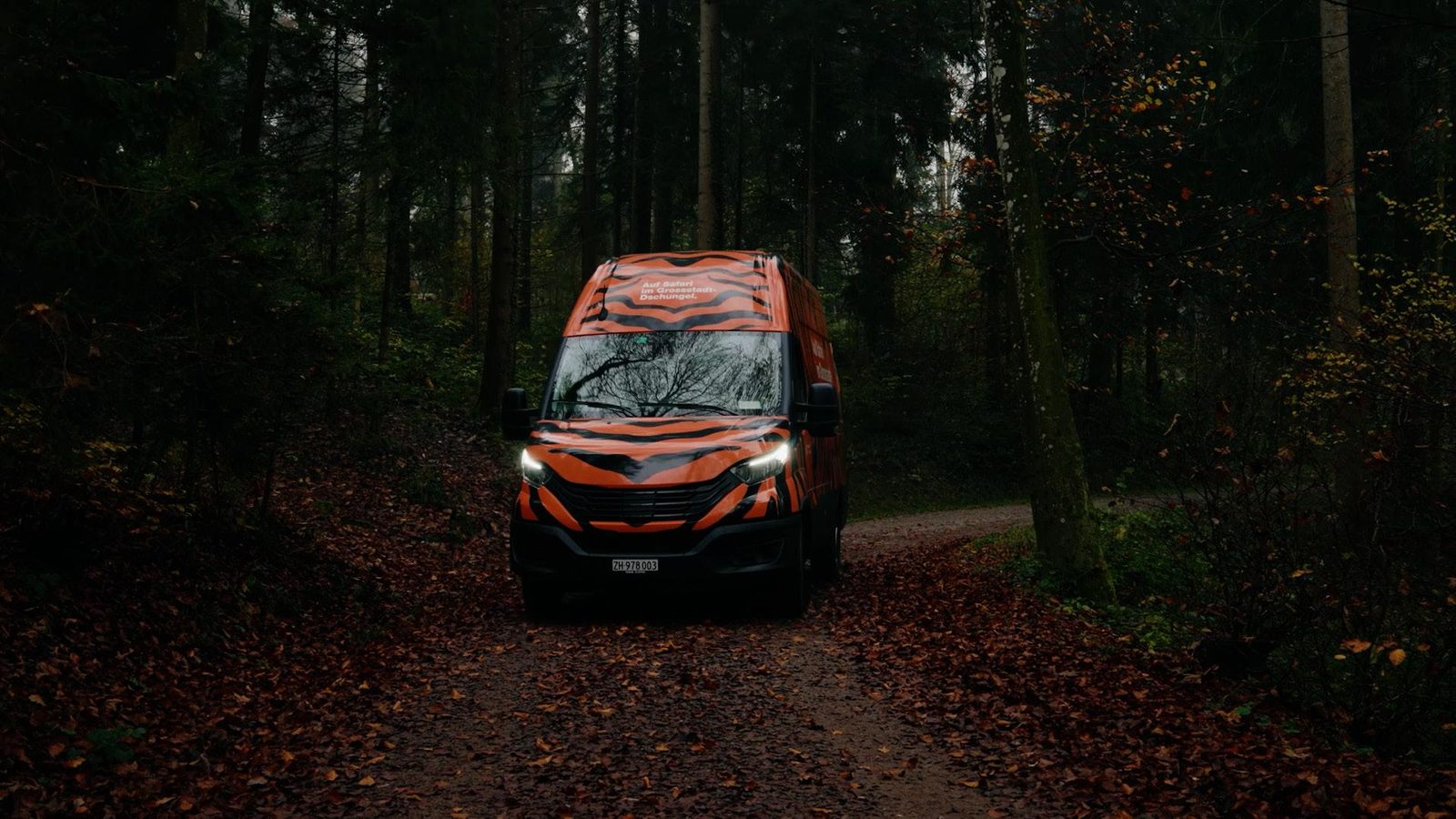 Grün Stadt Zürich Abenteurer Kampagne, Van im Wald